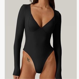 Black Long Sleeve Bodysuit